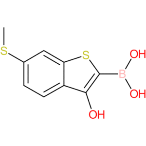 3-hydroxy-6-(methylthio)benzothiophene-2-boronic acid