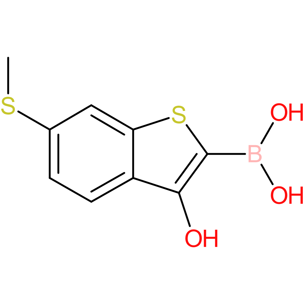 3-hydroxy-6-(methylthio)benzothiophene-2-boronic acid