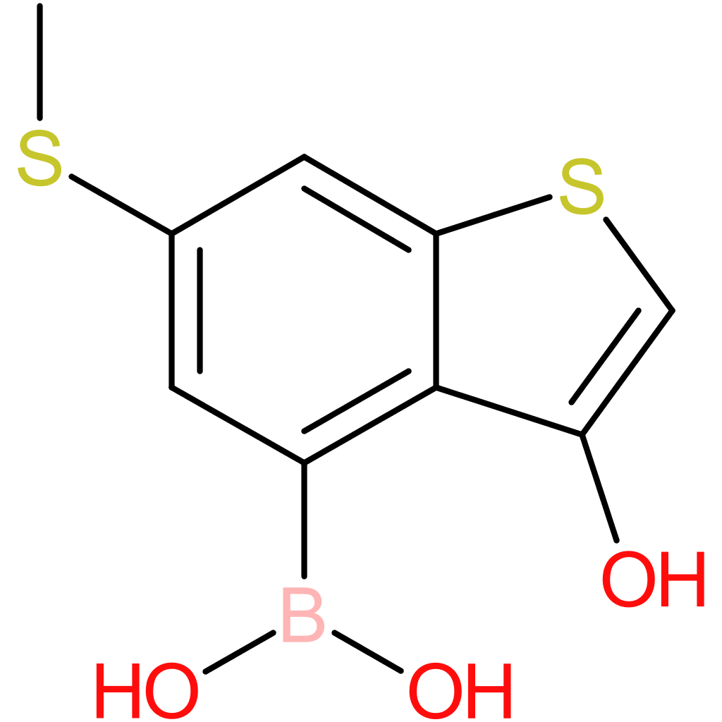 3-hydroxy-6-(methylthio)benzothiophene-4-boronic acid