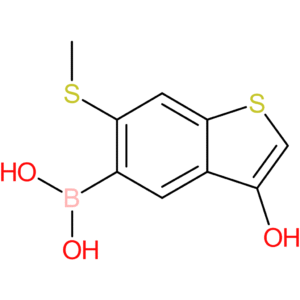3-hydroxy-6-(methylthio)benzothiophene-5-boronic acid