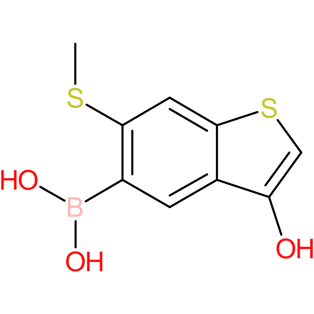 3-hydroxy-6-(methylthio)benzothiophene-5-boronic acid
