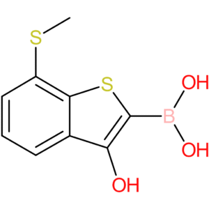 3-hydroxy-7-(methylthio)benzothiophene-2-boronic acid