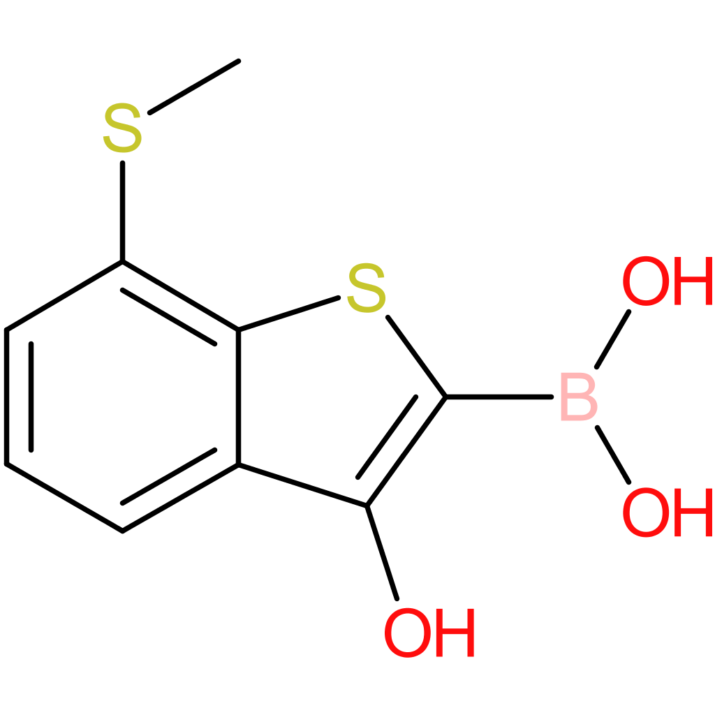 3-hydroxy-7-(methylthio)benzothiophene-2-boronic acid