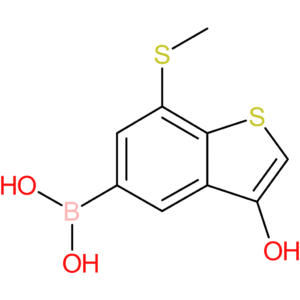 3-hydroxy-7-(methylthio)benzothiophene-5-boronic acid