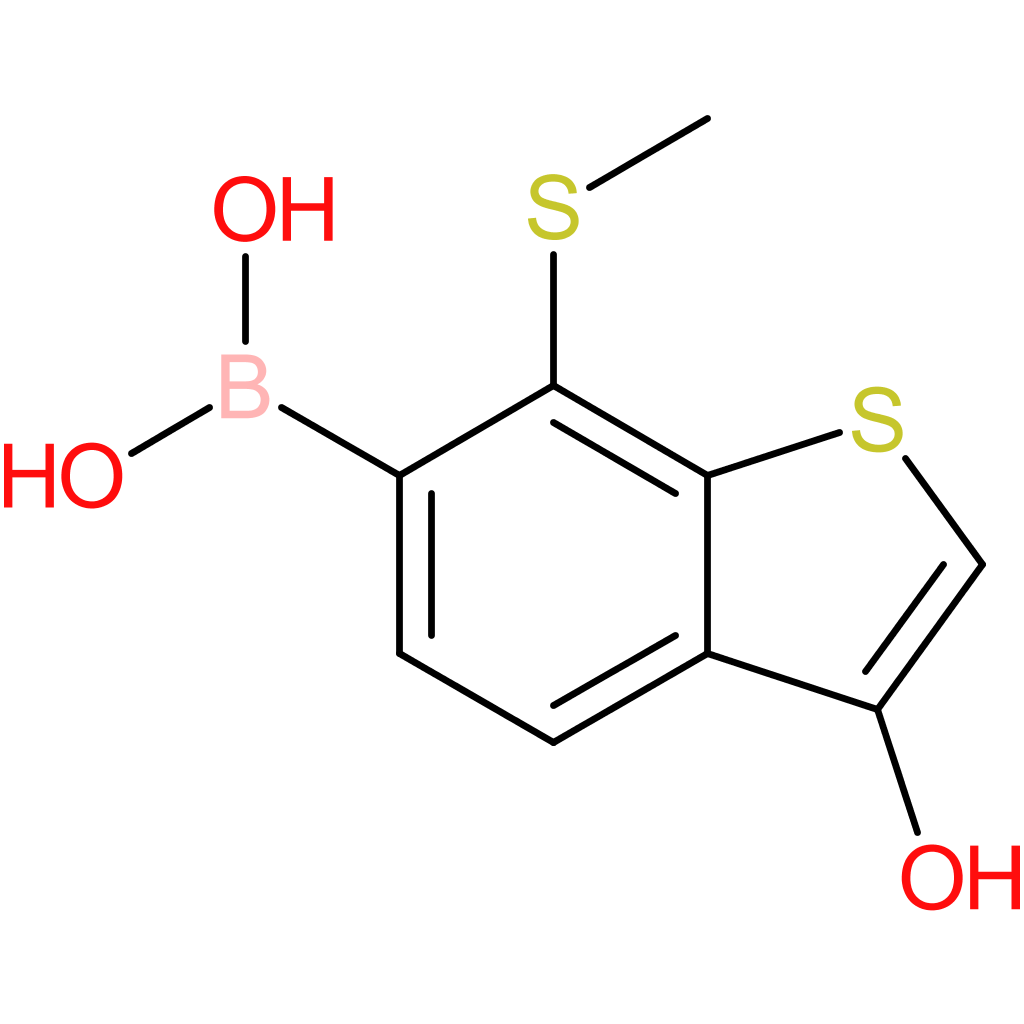 3-hydroxy-7-(methylthio)benzothiophene-6-boronic acid