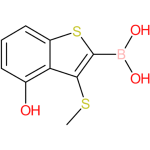 4-hydroxy-3-(methylthio)benzothiophene-2-boronic acid