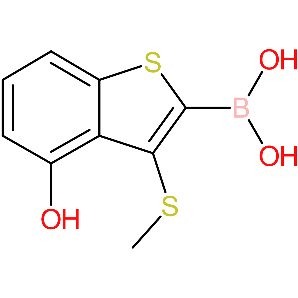 4-hydroxy-3-(methylthio)benzothiophene-2-boronic acid
