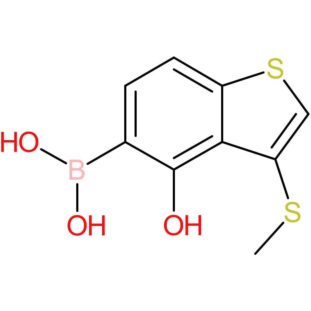 4-hydroxy-3-(methylthio)benzothiophene-5-boronic acid