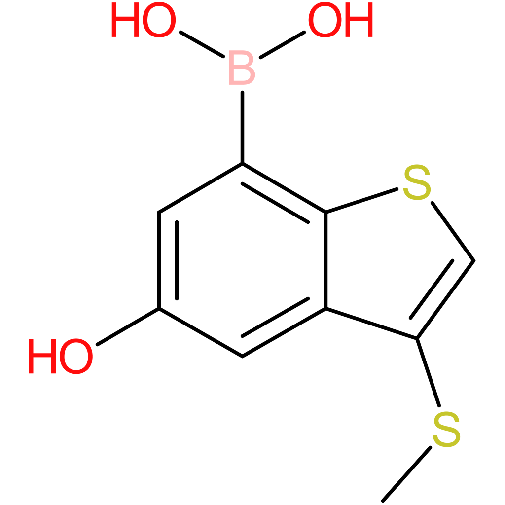 5-hydroxy-3-(methylthio)benzothiophene-7-boronic acid