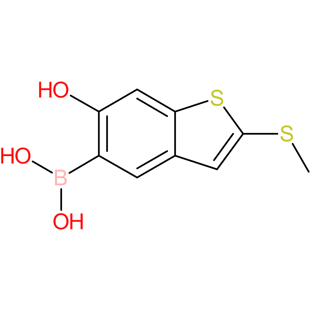 6-hydroxy-2-(methylthio)benzothiophene-5-boronic acid