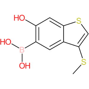 6-hydroxy-3-(methylthio)benzothiophene-5-boronic acid