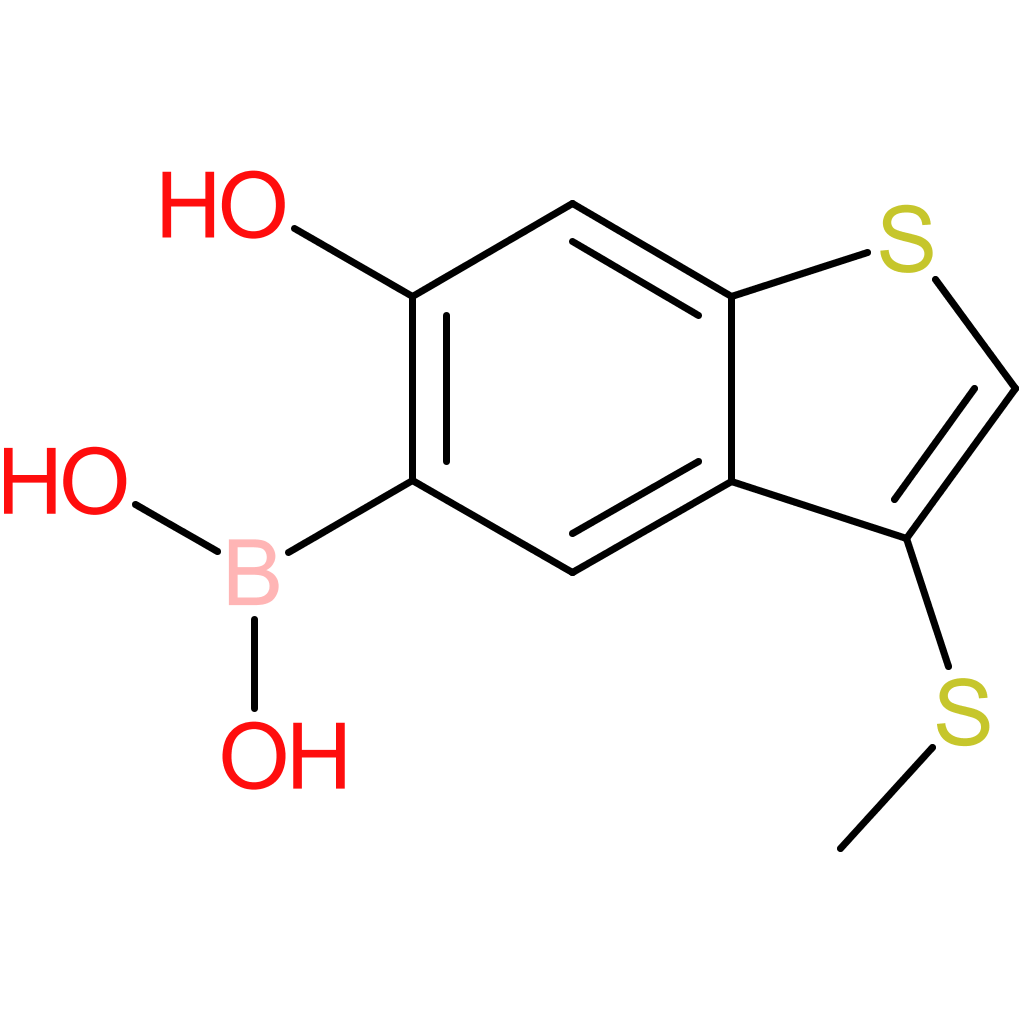 6-hydroxy-3-(methylthio)benzothiophene-5-boronic acid