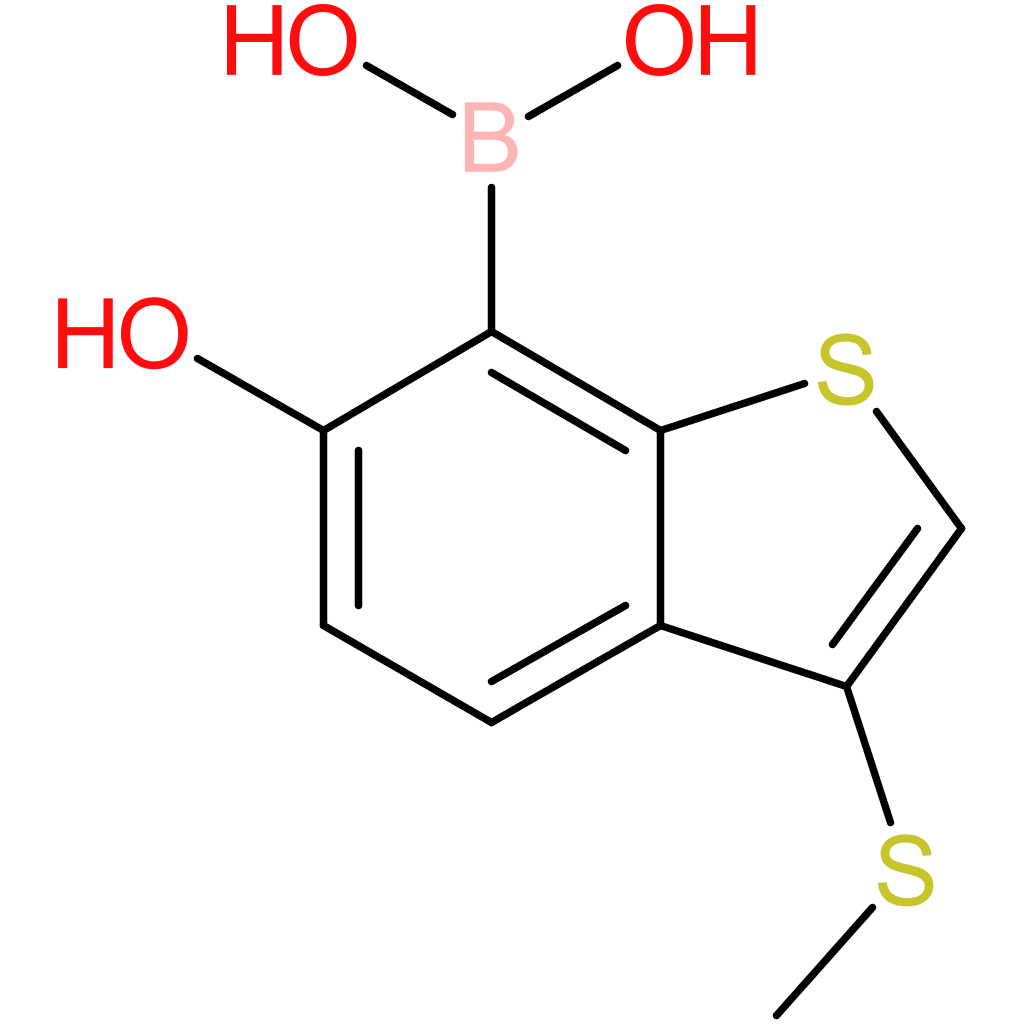 6-hydroxy-3-(methylthio)benzothiophene-7-boronic acid