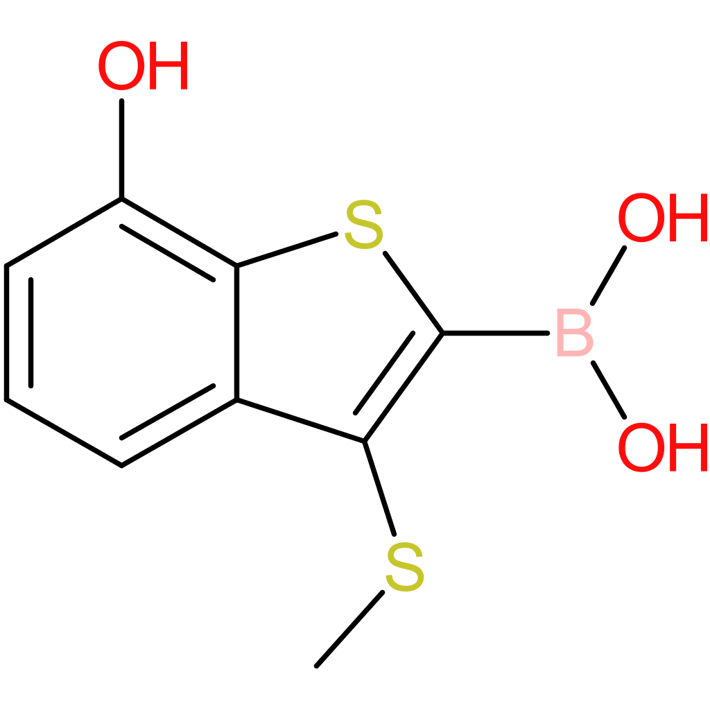 7-hydroxy-3-(methylthio)benzothiophene-2-boronic acid