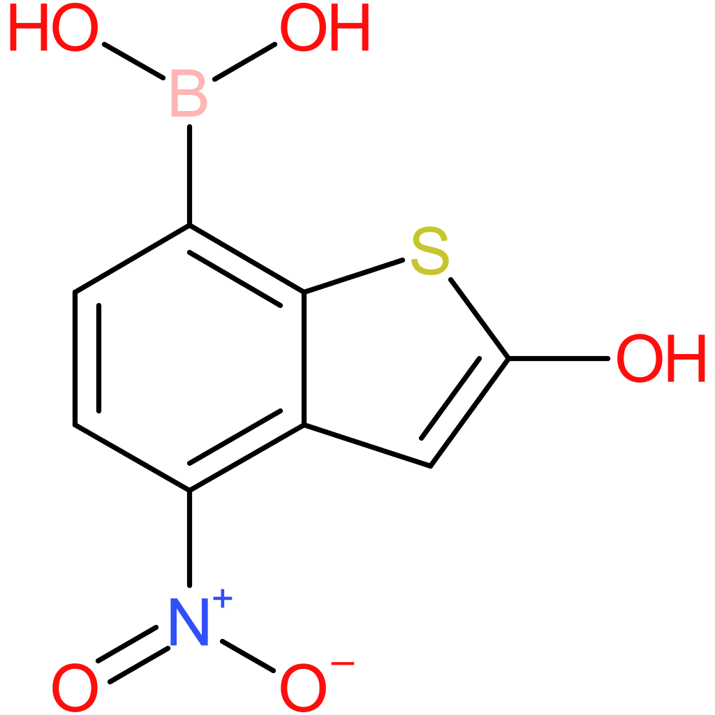 2-hydroxy-4-nitrobenzothiophene-7-boronic acid
