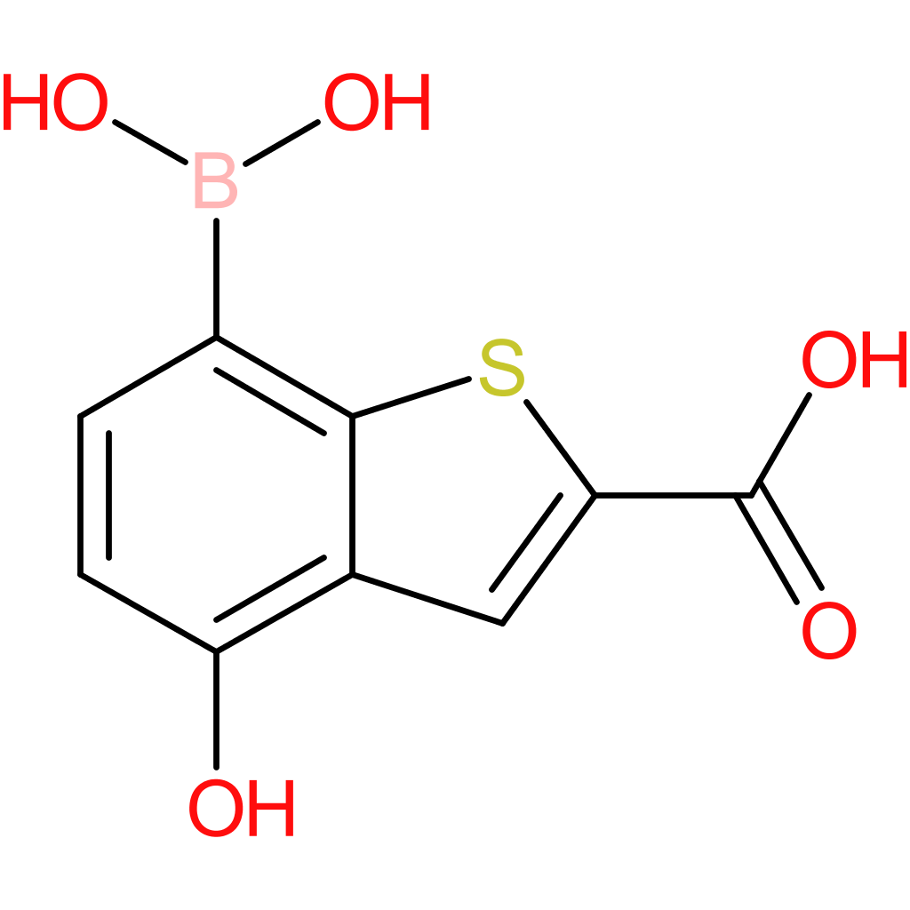 2-carboxy-4-hydroxybenzothiophene-7-boronic acid