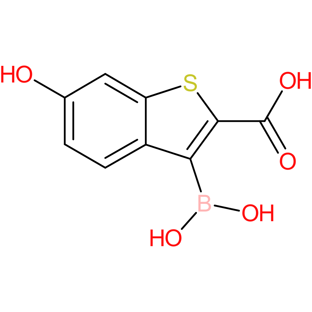 2-carboxy-6-hydroxybenzothiophene-3-boronic acid