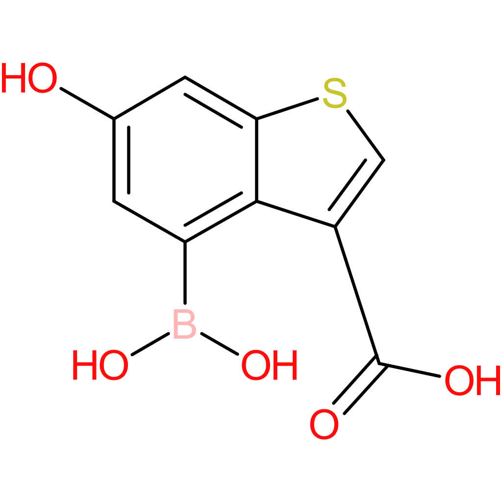 3-carboxy-6-hydroxybenzothiophene-4-boronic acid