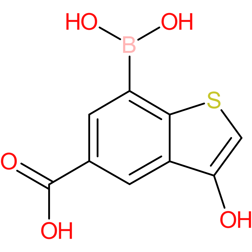 5-carboxy-3-hydroxybenzothiophene-7-boronic acid