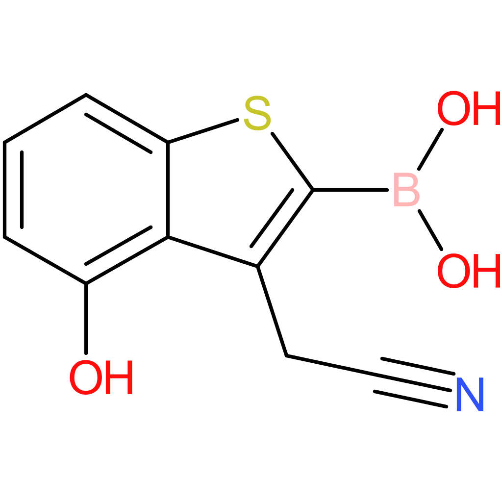 2-borono-4-hydroxybenzothiophene-3-acetonitrile