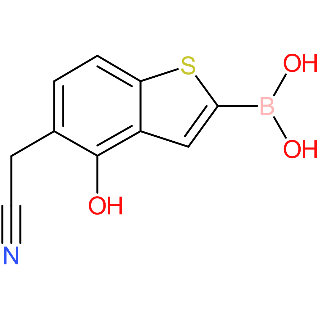 2-borono-4-hydroxybenzothiophene-5-acetonitrile