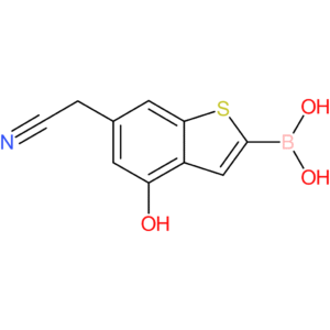 2-borono-4-hydroxybenzothiophene-6-acetonitrile