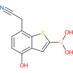 2-borono-4-hydroxybenzothiophene-7-acetonitrile
