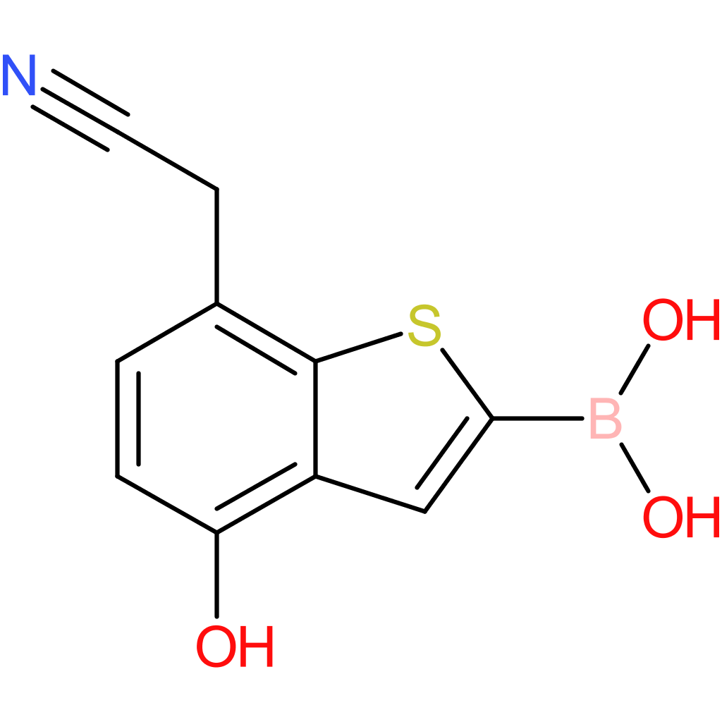 2-borono-4-hydroxybenzothiophene-7-acetonitrile