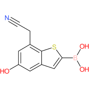 2-borono-5-hydroxybenzothiophene-7-acetonitrile