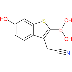 2-borono-6-hydroxybenzothiophene-3-acetonitrile