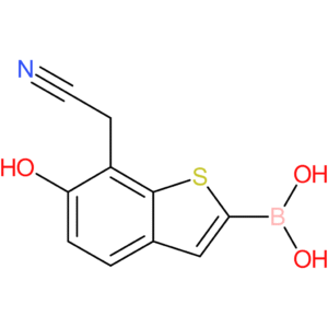 2-borono-6-hydroxybenzothiophene-7-acetonitrile