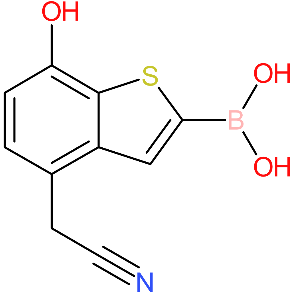 2-borono-7-hydroxybenzothiophene-4-acetonitrile