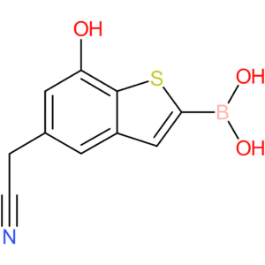 2-borono-7-hydroxybenzothiophene-5-acetonitrile