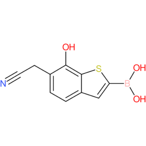 2-borono-7-hydroxybenzothiophene-6-acetonitrile