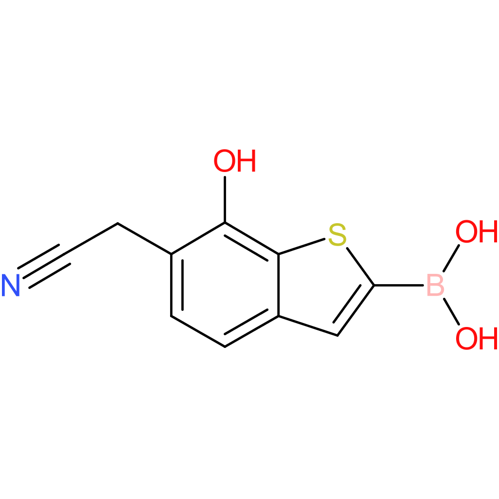 2-borono-7-hydroxybenzothiophene-6-acetonitrile