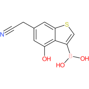 3-borono-4-hydroxybenzothiophene-6-acetonitrile