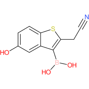 3-borono-5-hydroxybenzothiophene-2-acetonitrile