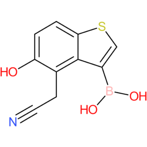 3-borono-5-hydroxybenzothiophene-4-acetonitrile