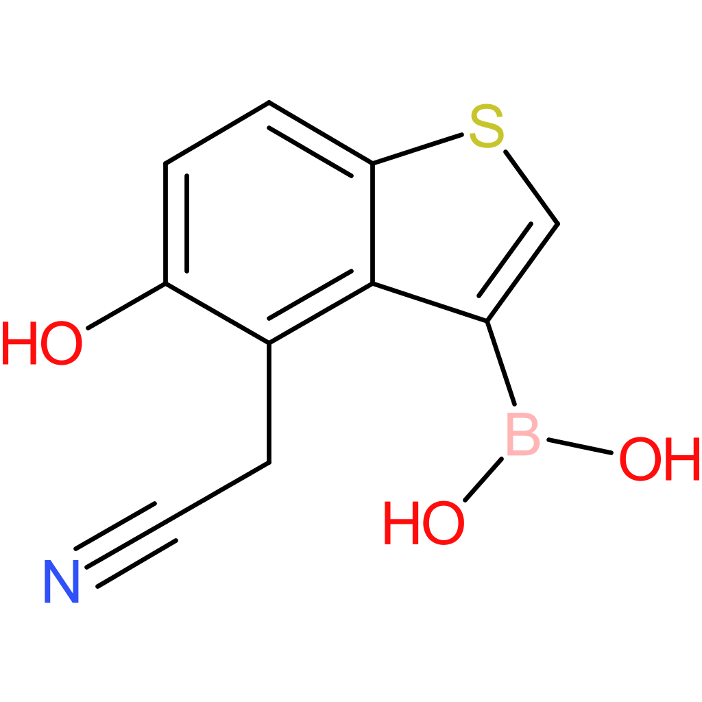 3-borono-5-hydroxybenzothiophene-4-acetonitrile