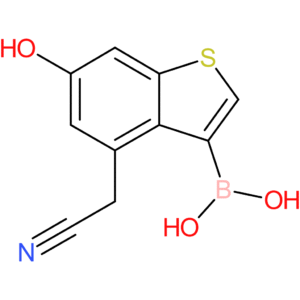 3-borono-6-hydroxybenzothiophene-4-acetonitrile