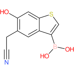 3-borono-6-hydroxybenzothiophene-5-acetonitrile