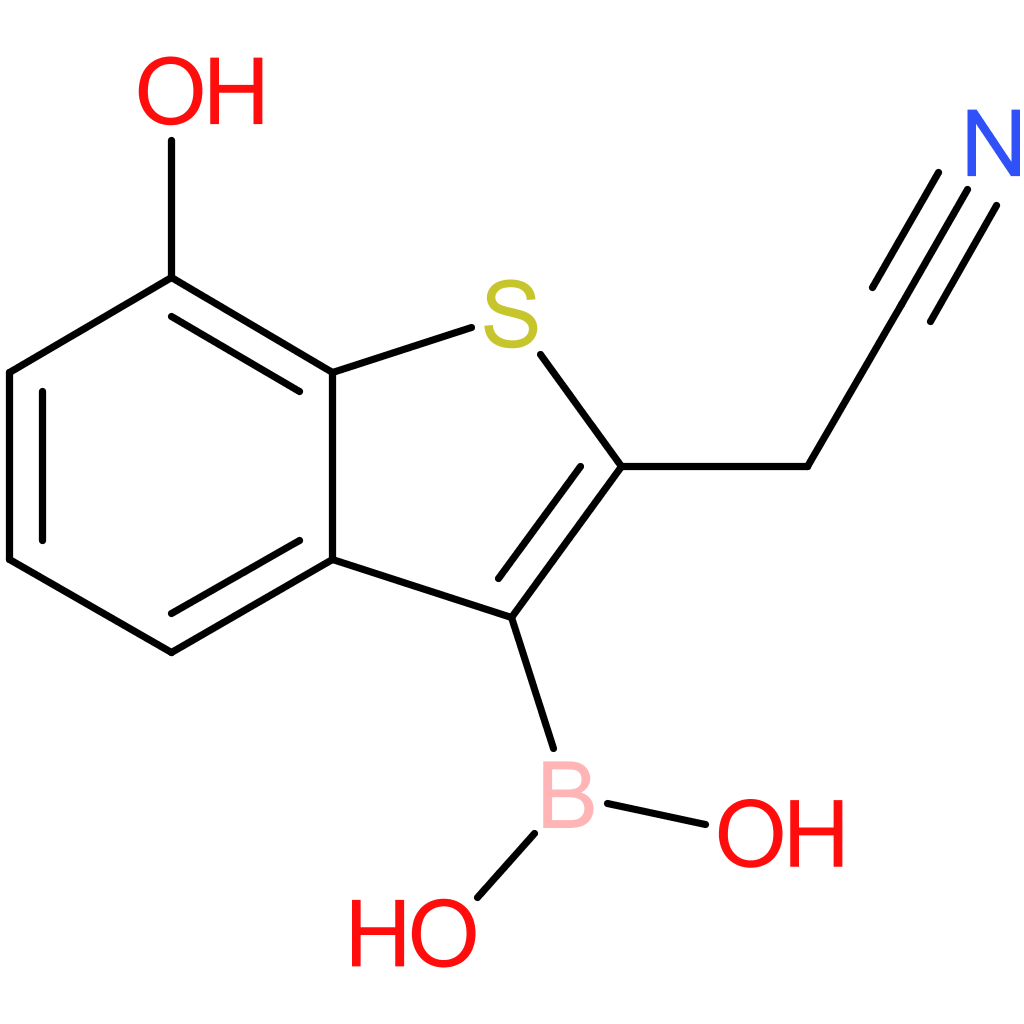 3-borono-7-hydroxybenzothiophene-2-acetonitrile