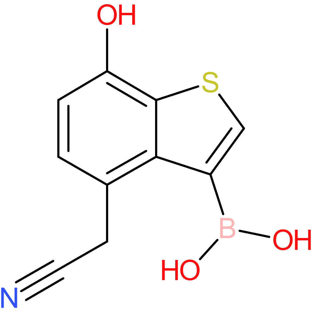 3-borono-7-hydroxybenzothiophene-4-acetonitrile