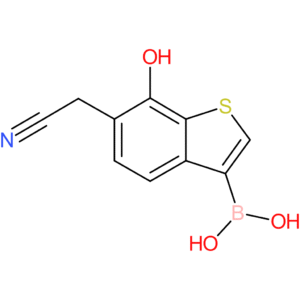3-borono-7-hydroxybenzothiophene-6-acetonitrile