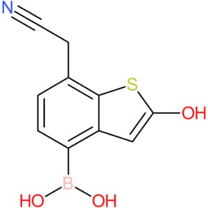 4-borono-2-hydroxybenzothiophene-7-acetonitrile
