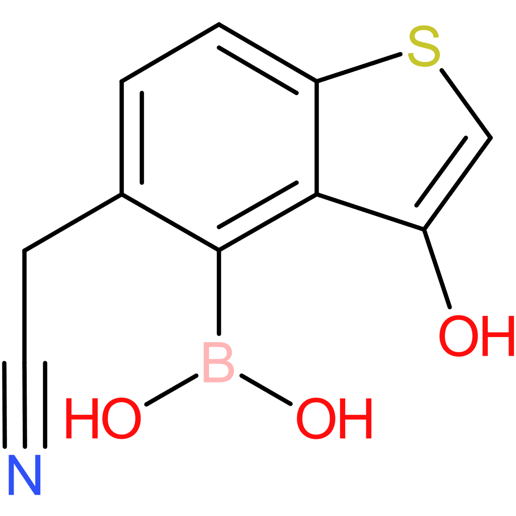 4-borono-3-hydroxybenzothiophene-5-acetonitrile