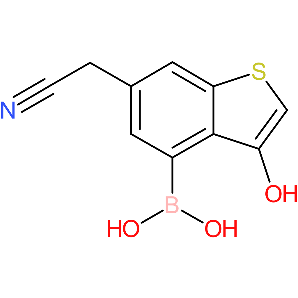 4-borono-3-hydroxybenzothiophene-6-acetonitrile