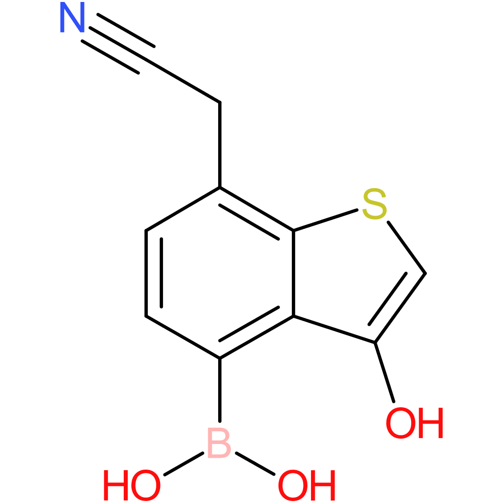 4-borono-3-hydroxybenzothiophene-7-acetonitrile
