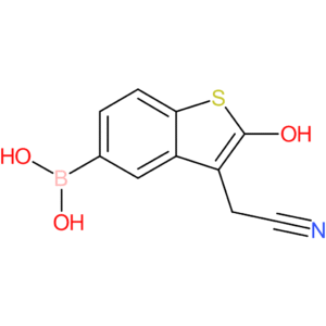 5-borono-2-hydroxybenzothiophene-3-acetonitrile