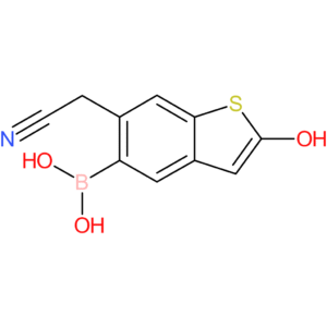 5-borono-2-hydroxybenzothiophene-6-acetonitrile